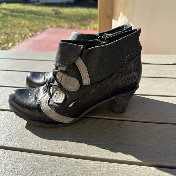 Dkode leather booties Black And Gray Sz 40/9 - Picture 4 of 9